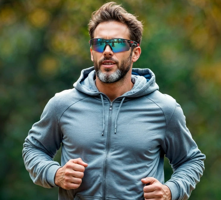 Óculos de Sol Esportivo  | Betsy - Preto e Vermelho